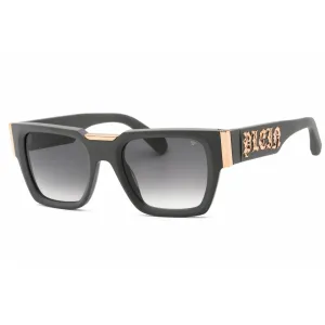 Philipp Plein Women's Sunglasses - Matte Dark Grey Square Shape Frame | SPP095M 0L46