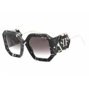 Philipp Plein Women's Sunglasses - Patterned Black Plastic Butterfly | SPP067 0721