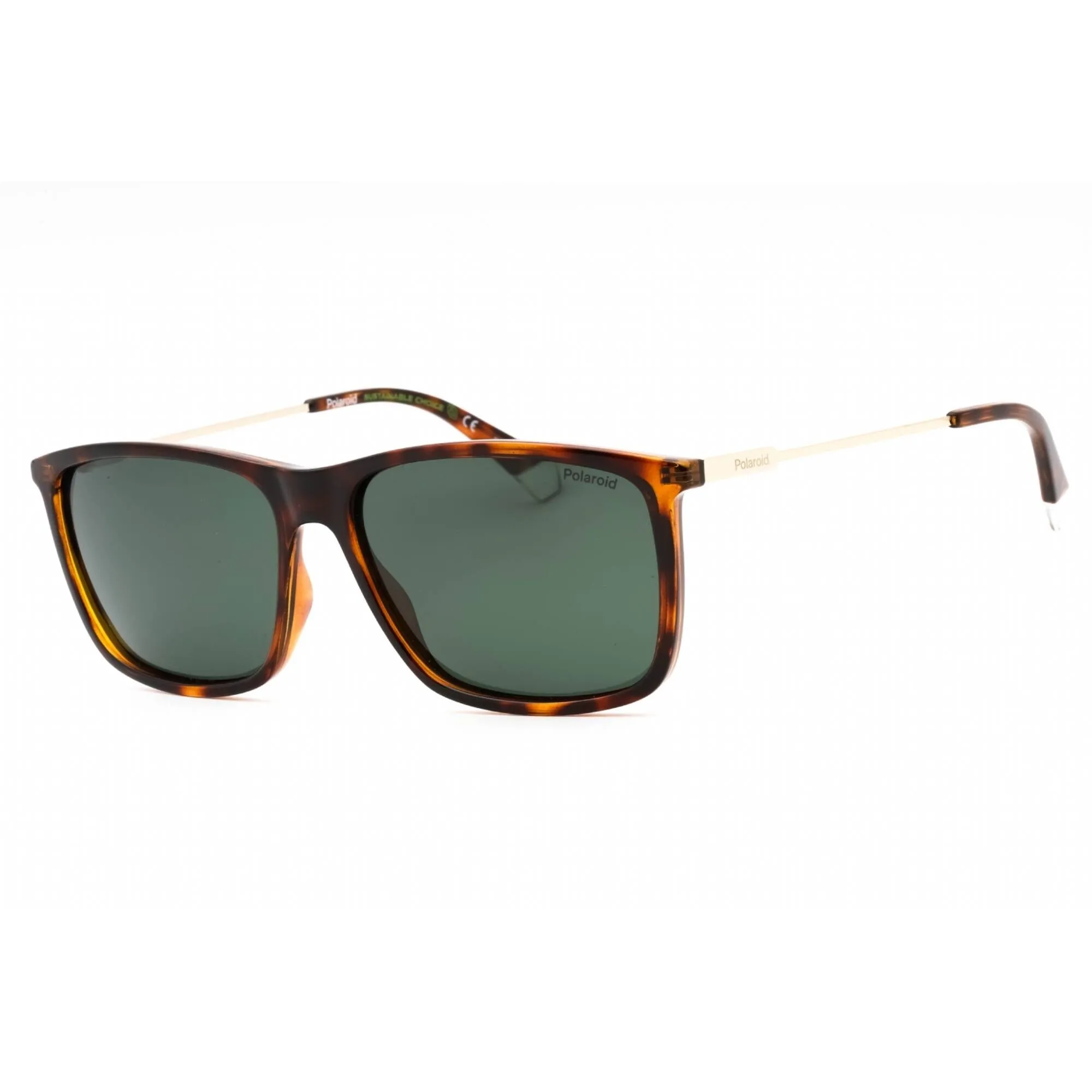 Polaroid Core Men's Sunglasses - Havana Rectangular Full Rim | PLD 4130/S/X 0086 UC