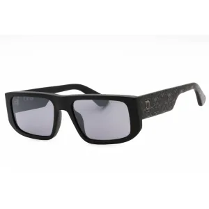 Police Men's Sunglasses - Matte Black Acetate Rectangular Full Rim | SPLL13M 703X