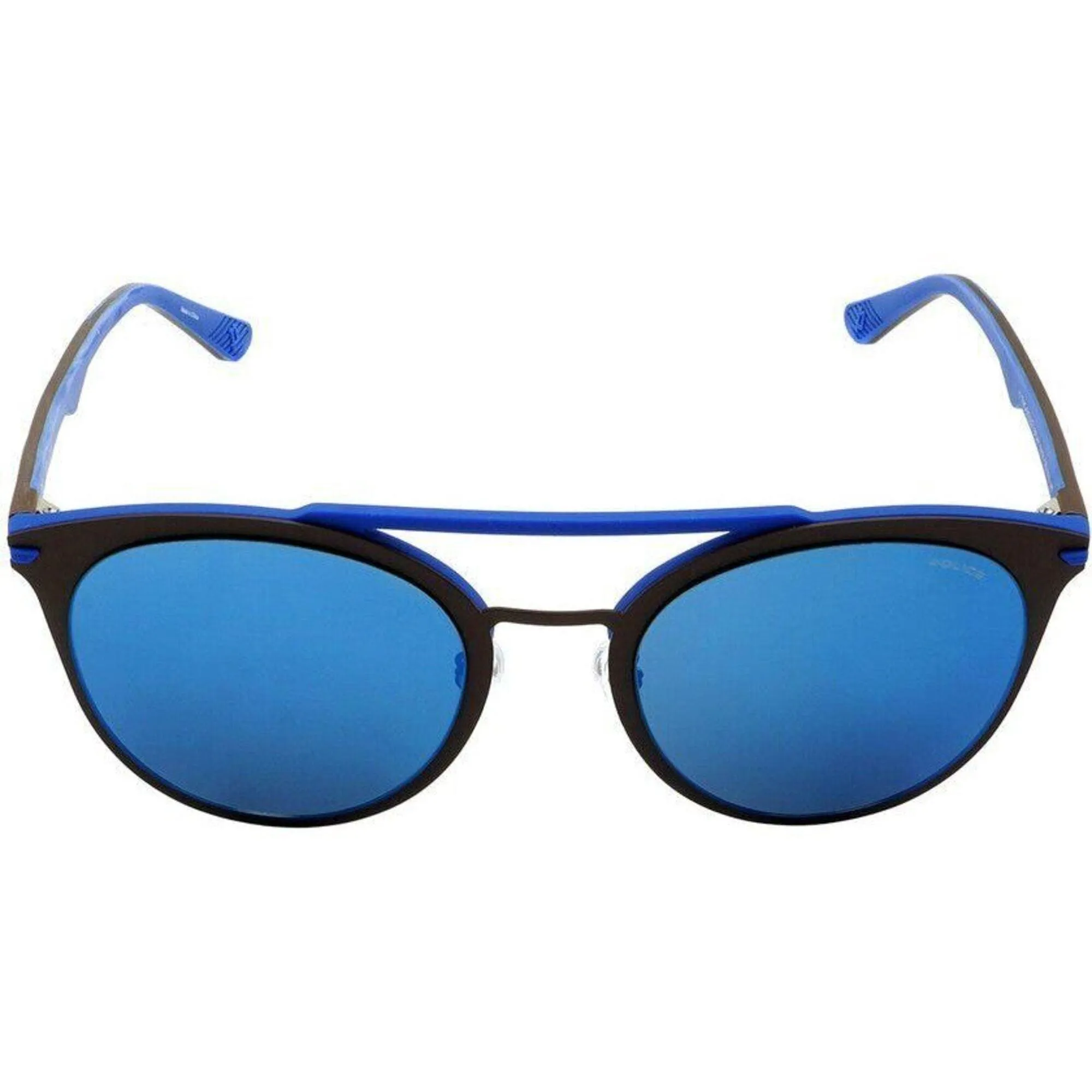 Police Unisex Sunglasses - Gun Metal Pilot Frame Blue Lens | POLICE SPL491 92EB
