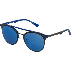 Police Unisex Sunglasses - Gun Metal Pilot Frame Blue Lens | POLICE SPL491 92EB