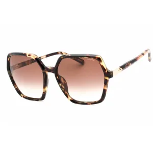 Police Women's Sunglasses - Shiny Havana/Soya Acetate Full Rim Frame | SPLF36M 05AW