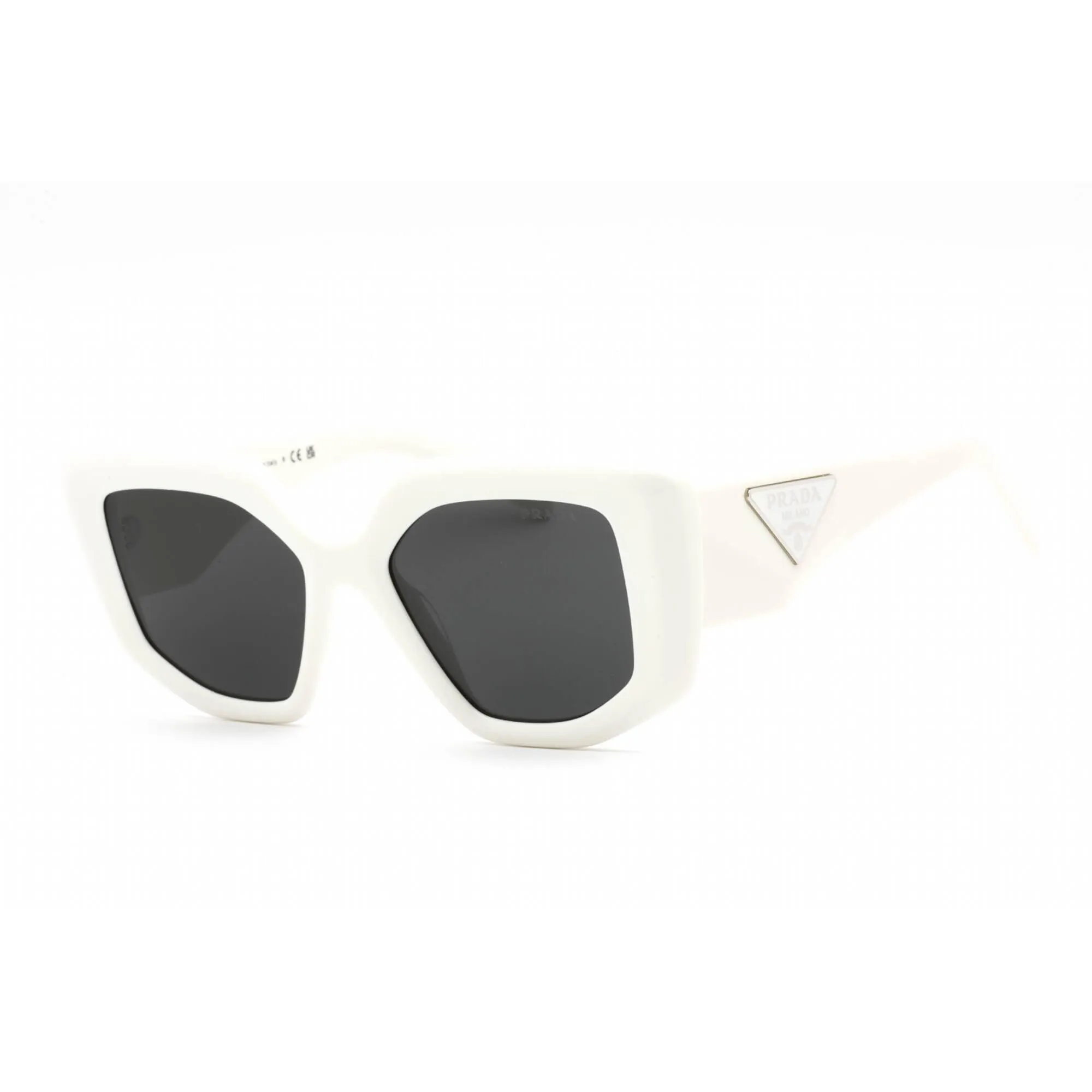Prada Women's Sunglasses - Full Rim White Plastic Cat Eye Frame | 0PR 14ZS 1425S0