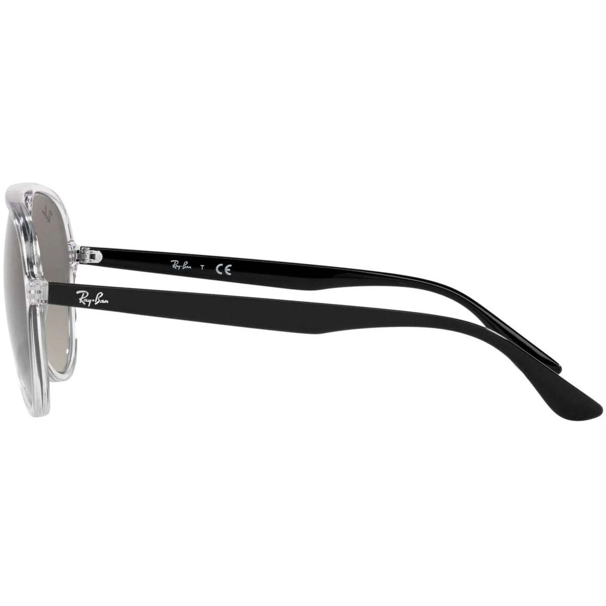 Ray Ban Unisex Sunglasses - Grey Gradient Lens Transparent Frame | ORB4376 647711 57