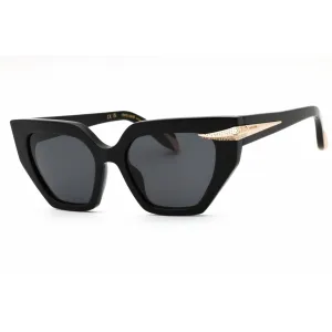 Roberto Cavalli Women's Sunglasses - Black Acetate Cat Eye Full Rim | SRC001S 700Y