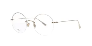 Round Gold Half Rim Dior Stellaire 012