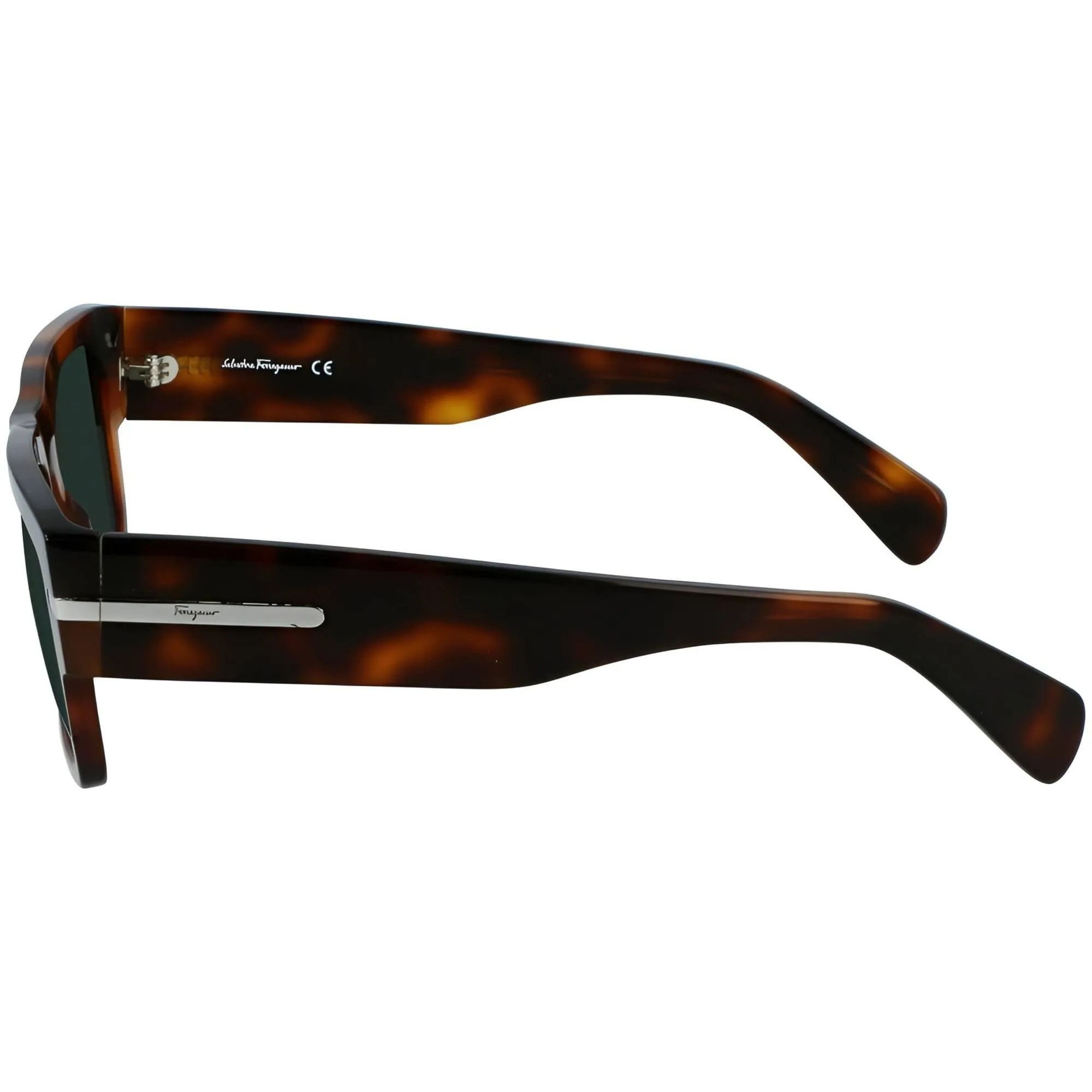 Salvatore Ferragamo Men's Sunglasses - Tortoise Acetate Frame Green Lens | SF1030S 214