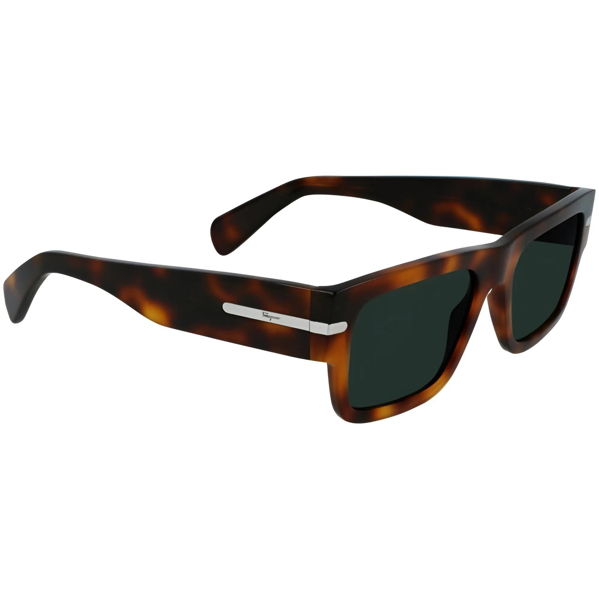Salvatore Ferragamo Men's Sunglasses - Tortoise Acetate Frame Green Lens | SF1030S 214