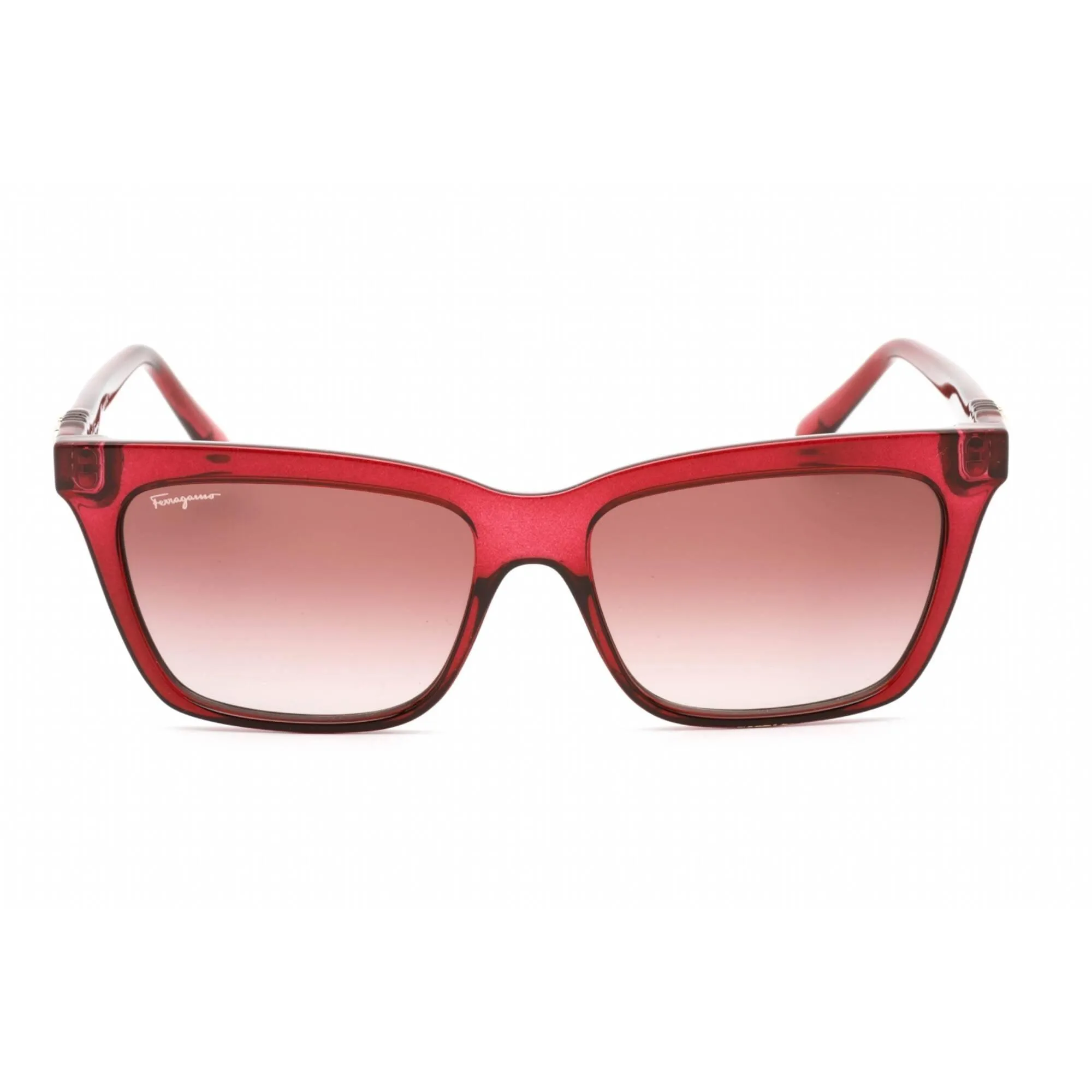 Salvatore Ferragamo Women's Sunglasses - Crystal Wine Rectangular Frame | SF1027S 655