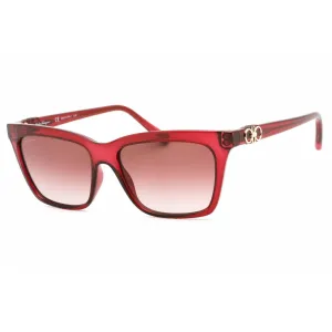 Salvatore Ferragamo Women's Sunglasses - Crystal Wine Rectangular Frame | SF1027S 655
