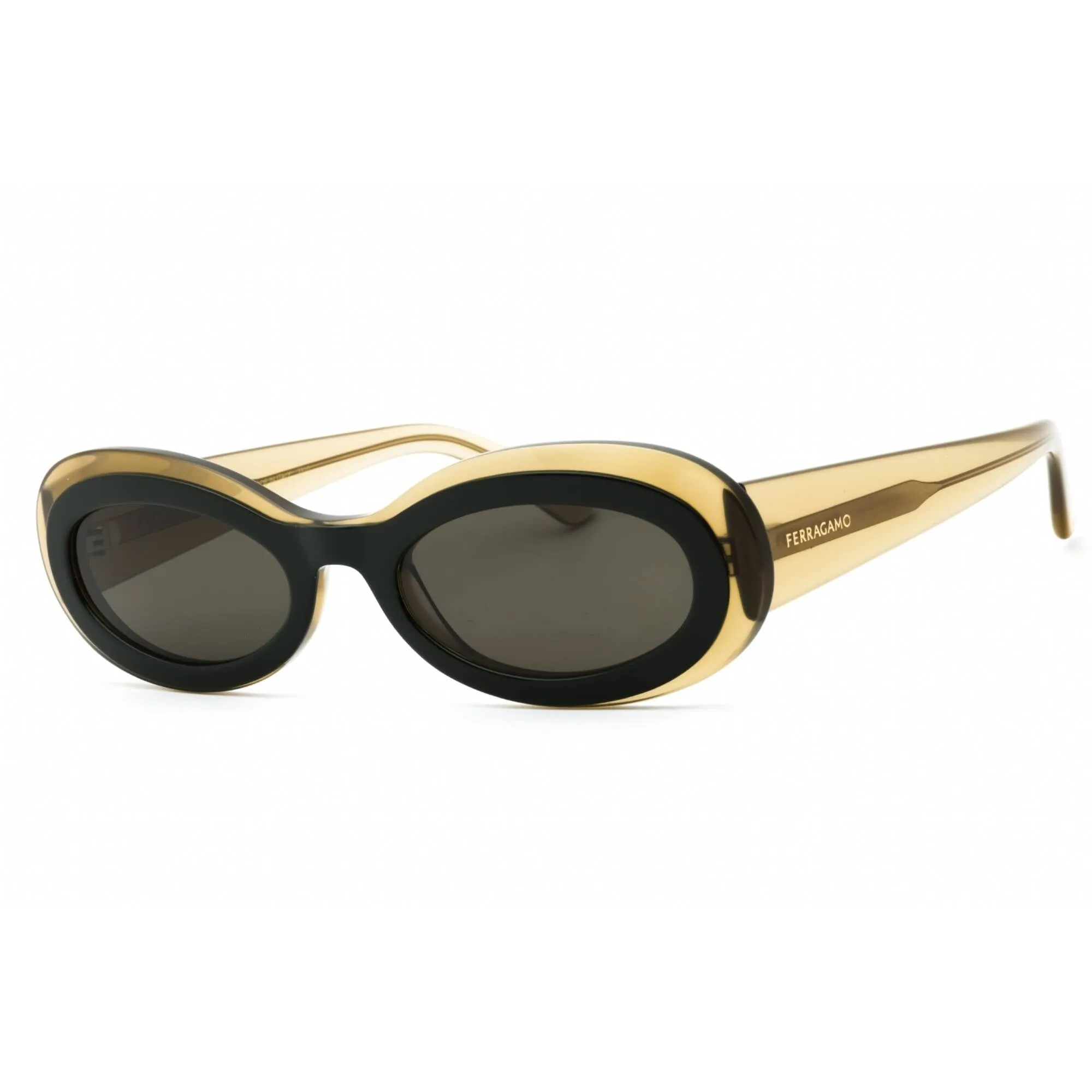 Salvatore Ferragamo Women's Sunglasses - Transparent Khaki/Green Frame | SF2003S 327