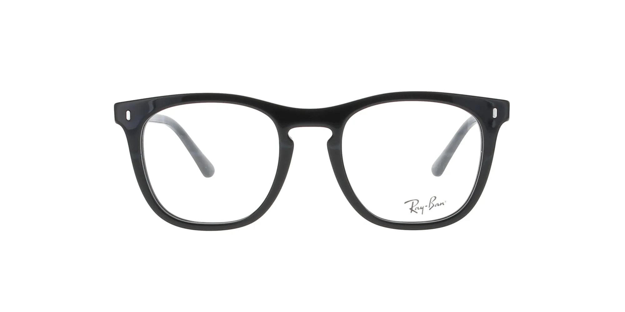 Square Polished Black Rayban Frame
