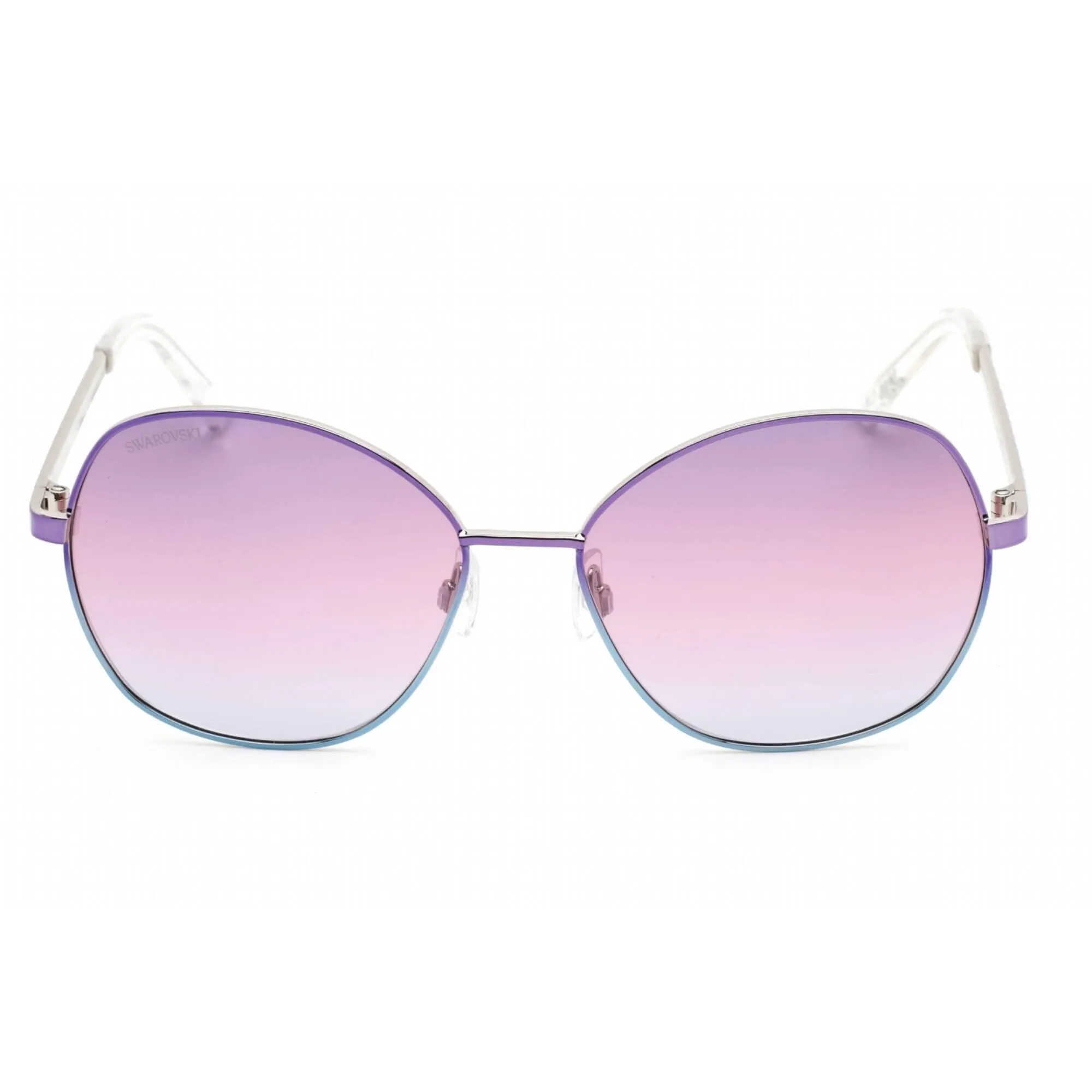 Swarovski Men's Sunglasses - Full Rim Violet Metal Butterfly Shape Frame | SK0368 83Z