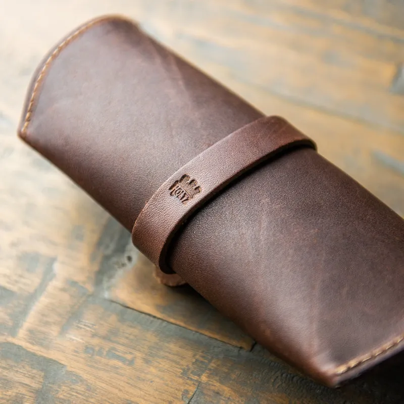The Aviator Personalized Fine Leather Sunglass Case