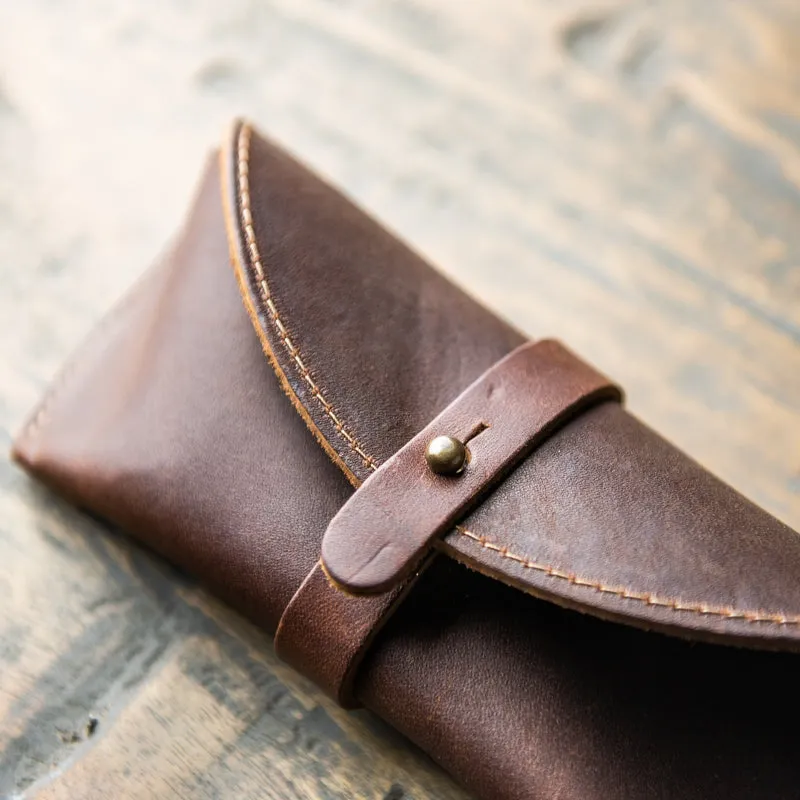 The Aviator Personalized Fine Leather Sunglass Case