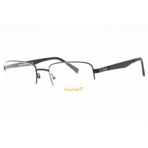 Timberland Men's Eyeglasses - Matte Black Metal Rectangular 56mm Frame | TB1787 002