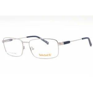 Timberland Men's Eyeglasses - Shiny Gunmetal Metal Rectangular Full Rim | TB1669 008
