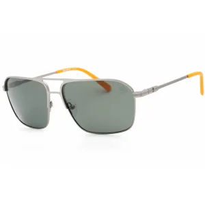 Timberland Men's Sunglasses - Matte Gunmetal Full Rim Rectangular Frame | TB9316 09R