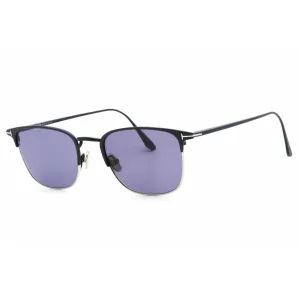 Tom Ford Men's Sunglasses - Full Rim Matte Blue Metal Rectangular Frame | FT0851 91V