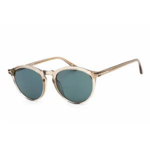 Tom Ford Unisex Sunglasses - Full Rim Beige Plastic Round Shape Frame | FT0904 57V