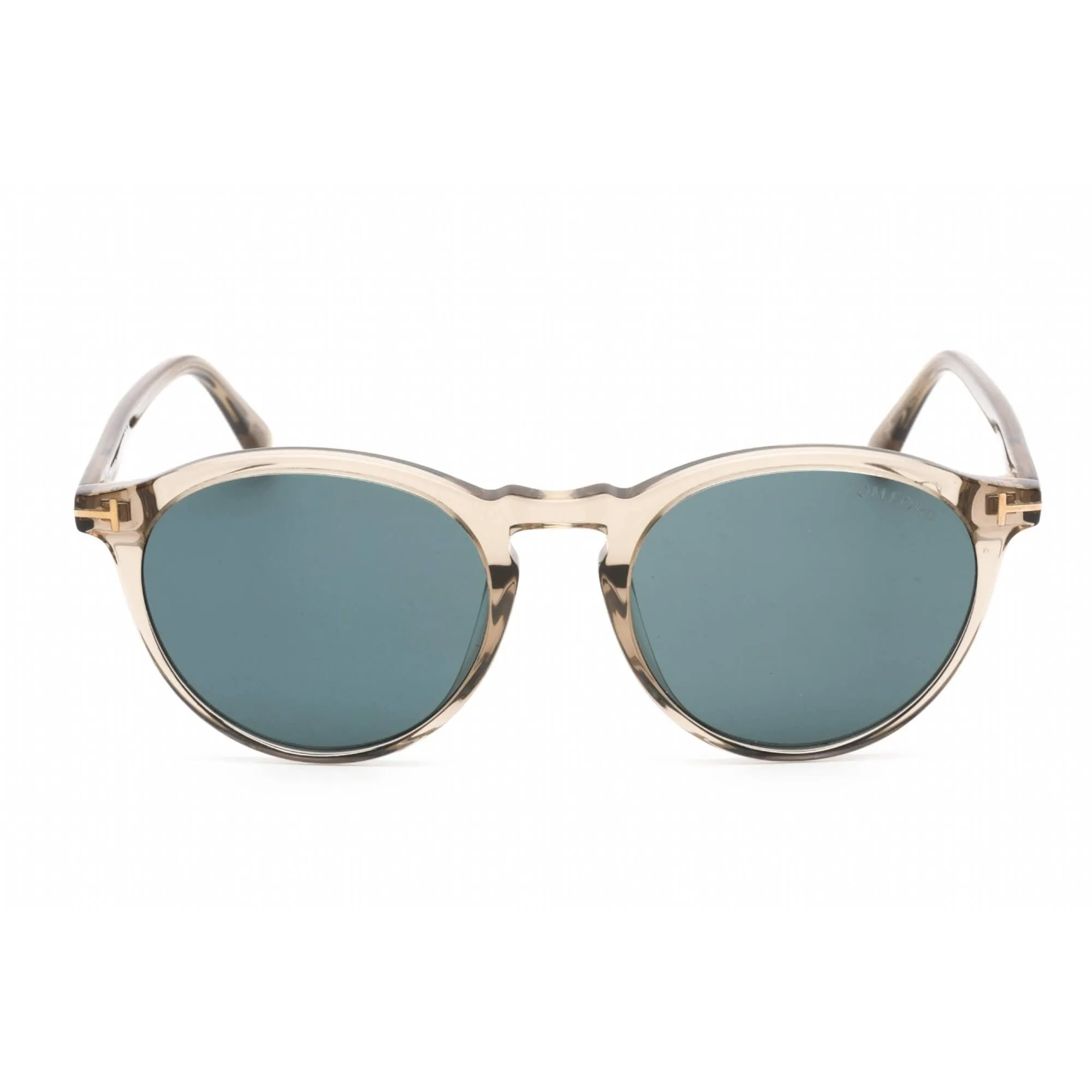 Tom Ford Unisex Sunglasses - Full Rim Beige Plastic Round Shape Frame | FT0904 57V