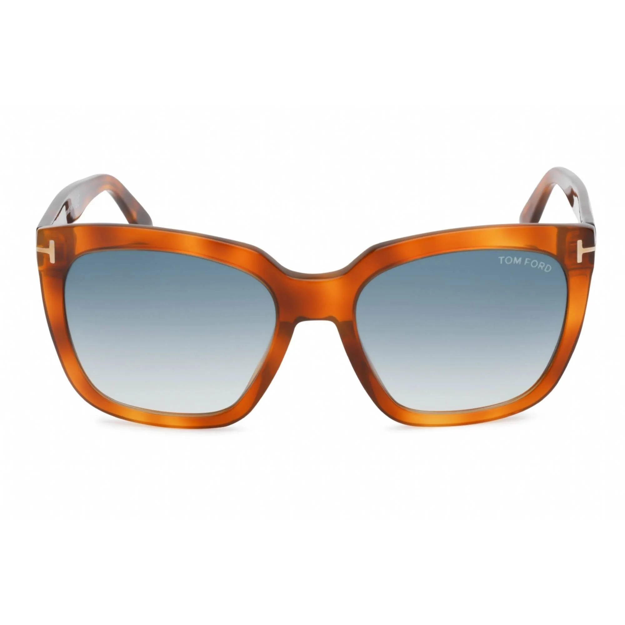 Tom Ford Women's Sunglasses - Blonde Havana Plastic Cat Eye Full Rim | FT0502 53W