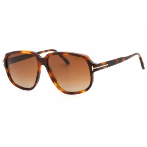 Tom Ford Women's Sunglasses - Dark Havana Full Rim Rectangular Frame | FT1024 52F