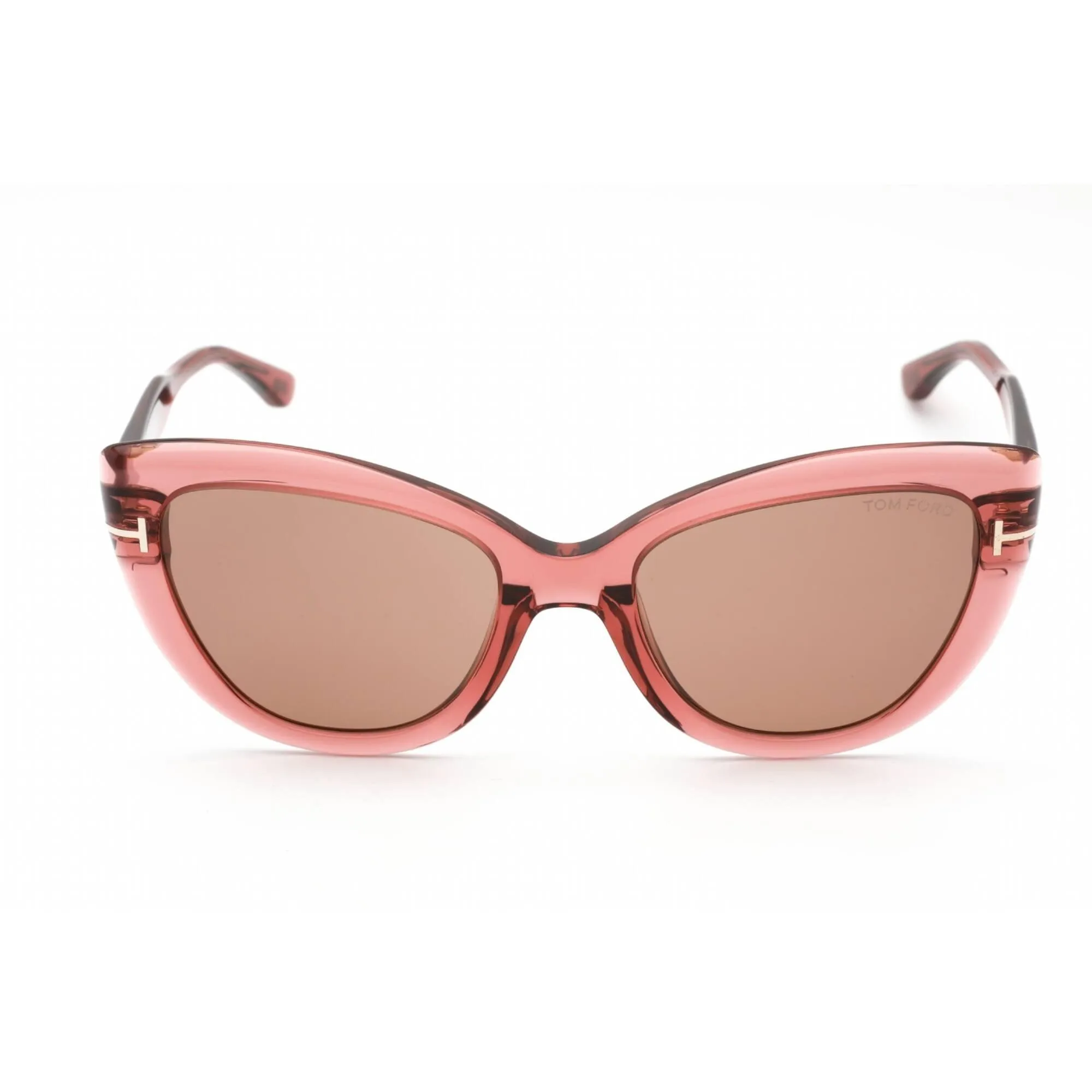 Tom Ford Women's Sunglasses - Shiny Orange Plastic Cat Eye Shape Frame | FT0762 42E