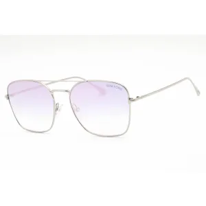 Tom Ford Women's Sunglasses - Shiny Palladium Metal Pilot Full Rim | FT0680 16Z