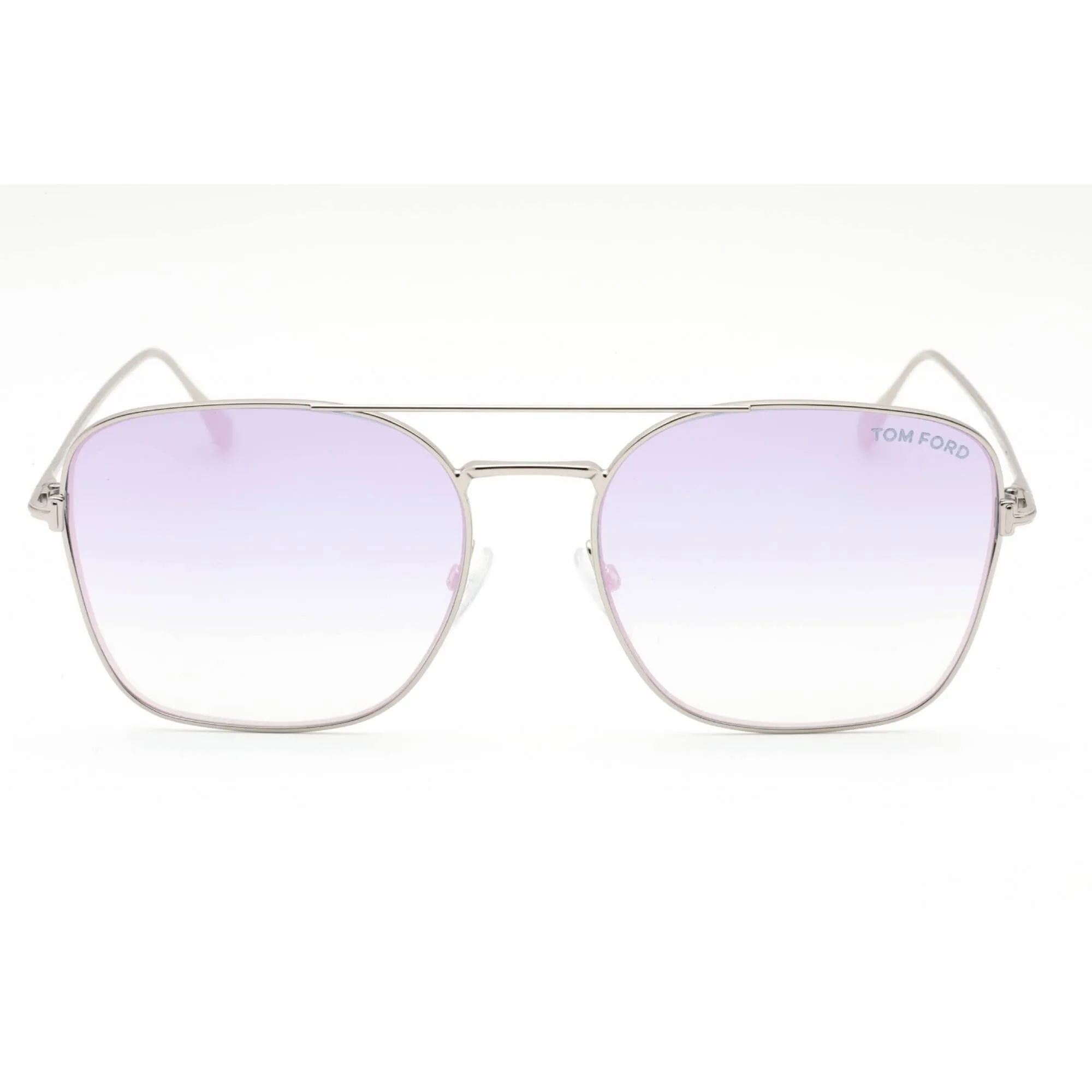 Tom Ford Women's Sunglasses - Shiny Palladium Metal Pilot Full Rim | FT0680 16Z
