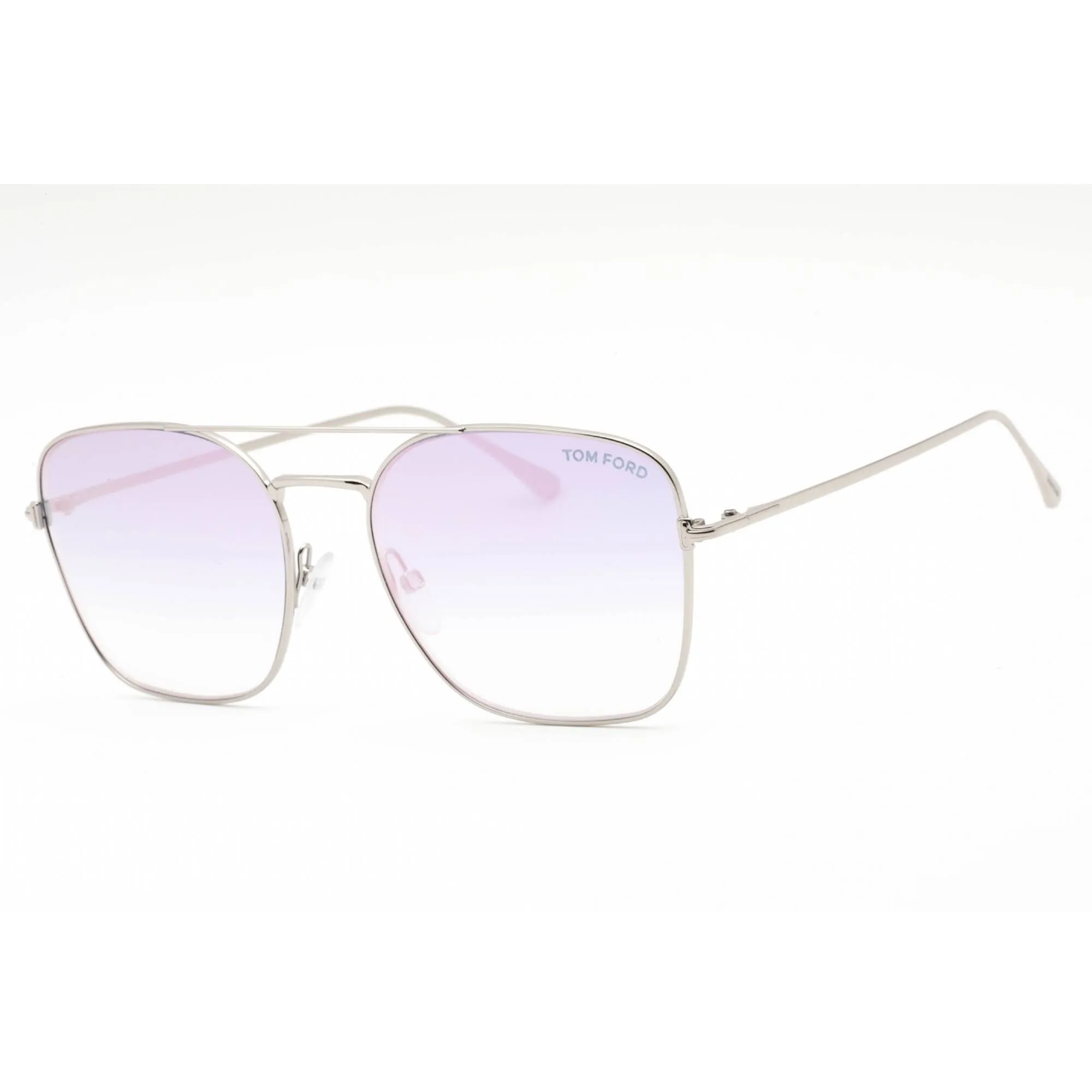 Tom Ford Women's Sunglasses - Shiny Palladium Metal Pilot Full Rim | FT0680 16Z