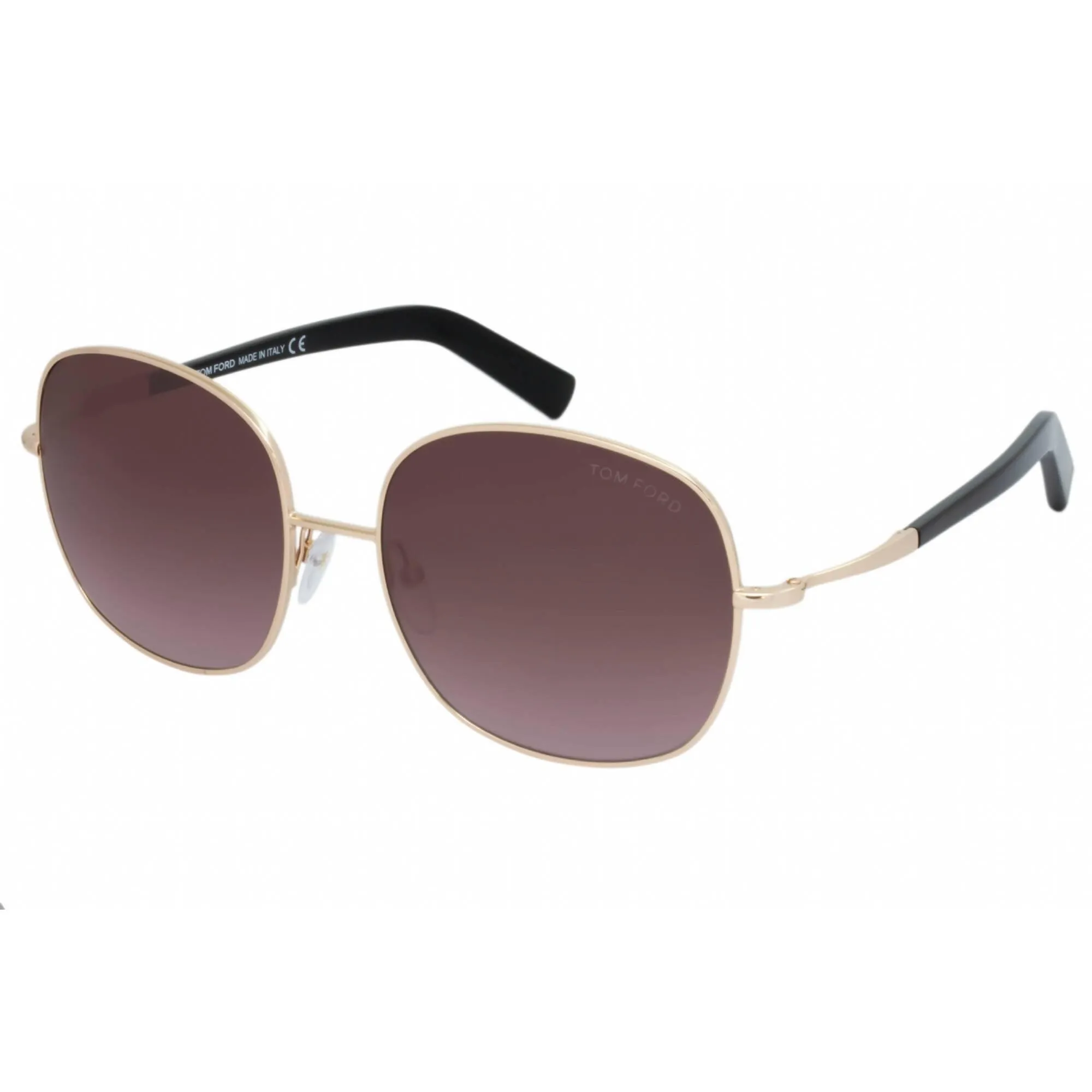 Tom Ford Women's Sunglasses - Shiny Rose Gold Frame Violet Gradient Lens | FT0499 28T
