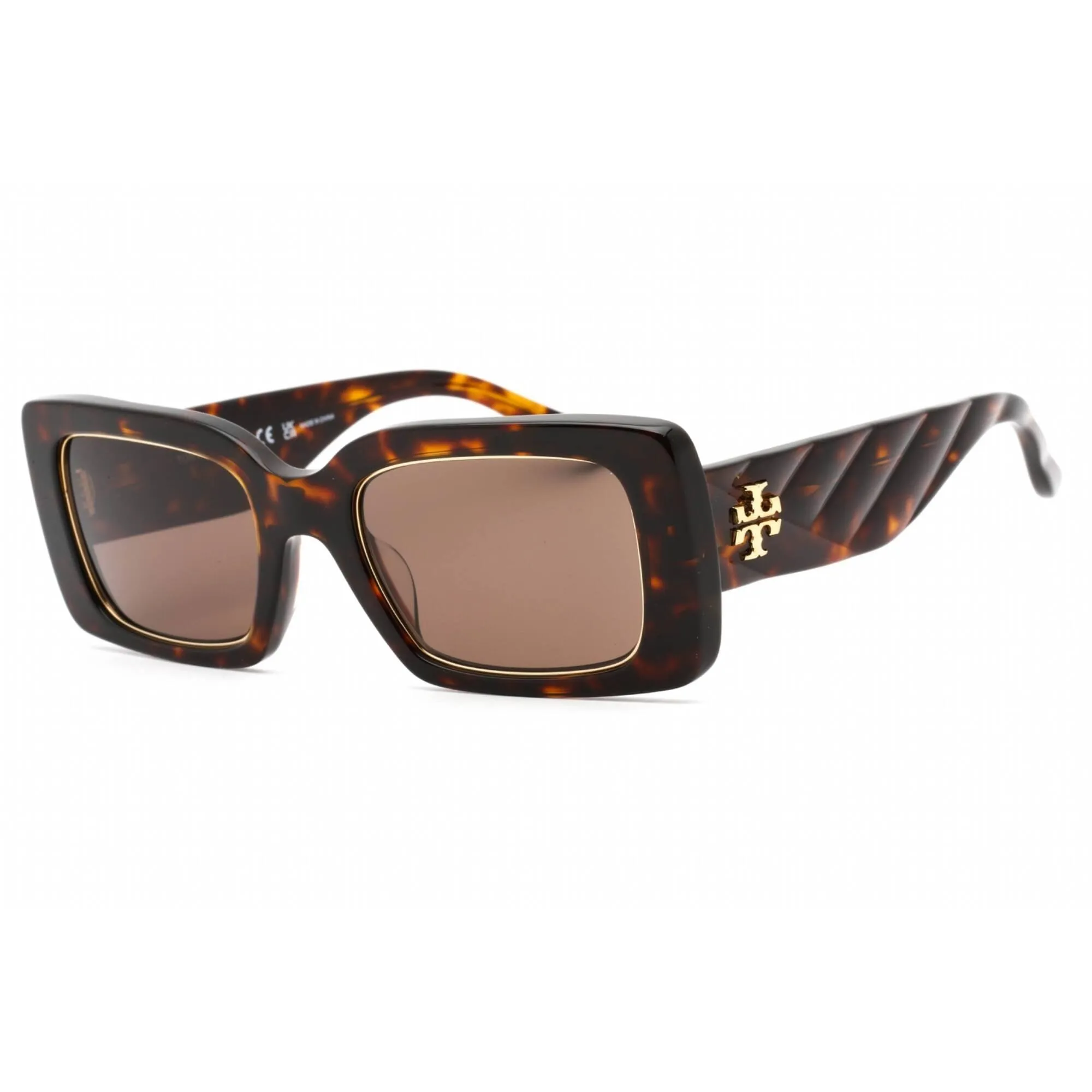 Tory Burch Women's Sunglasses - Rectangular Frame Dark Brown Lens | 0TY7188U 172873