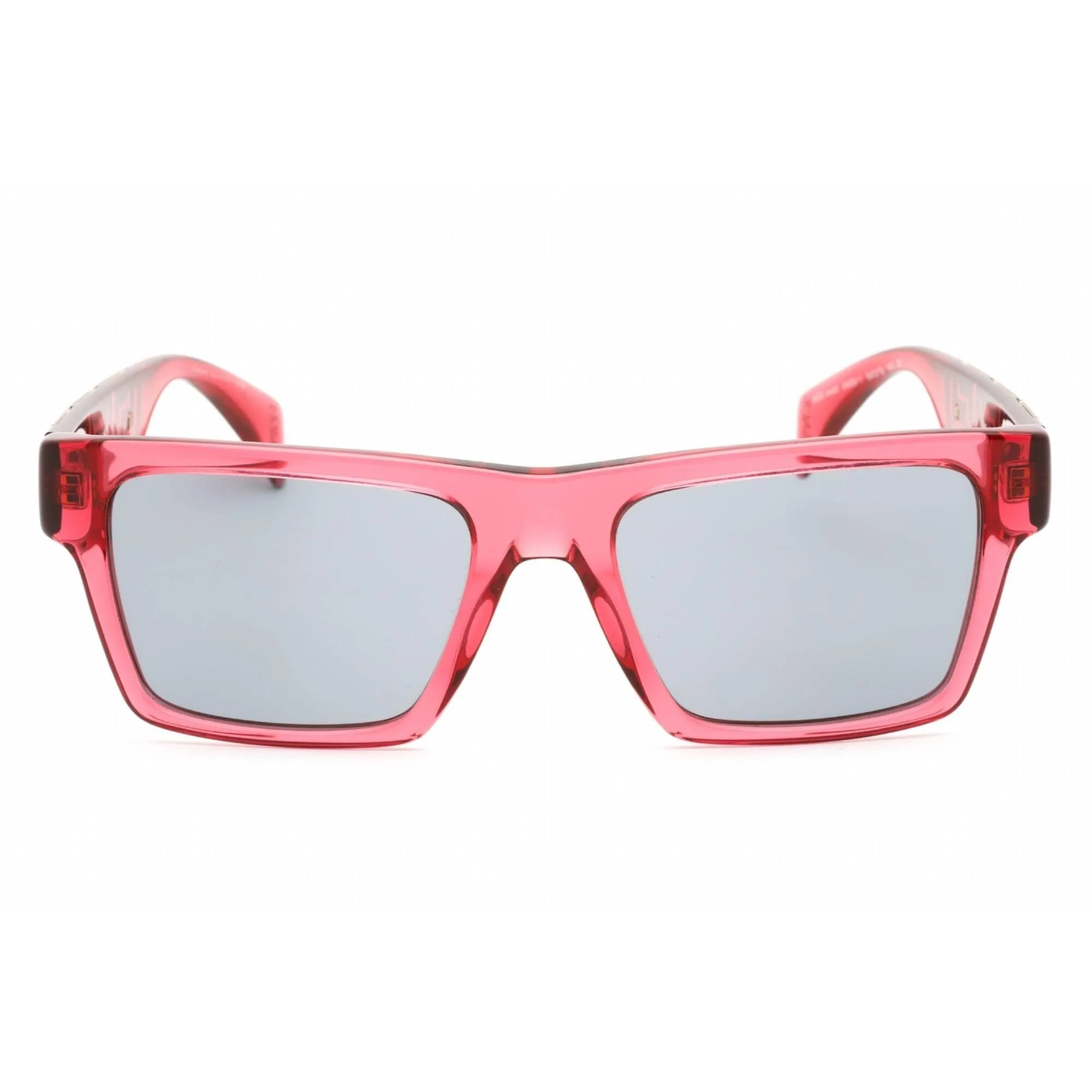 Versace Women's Sunglasses - Transparent Red Plastic Rectangular | 0VE4445 5409/1