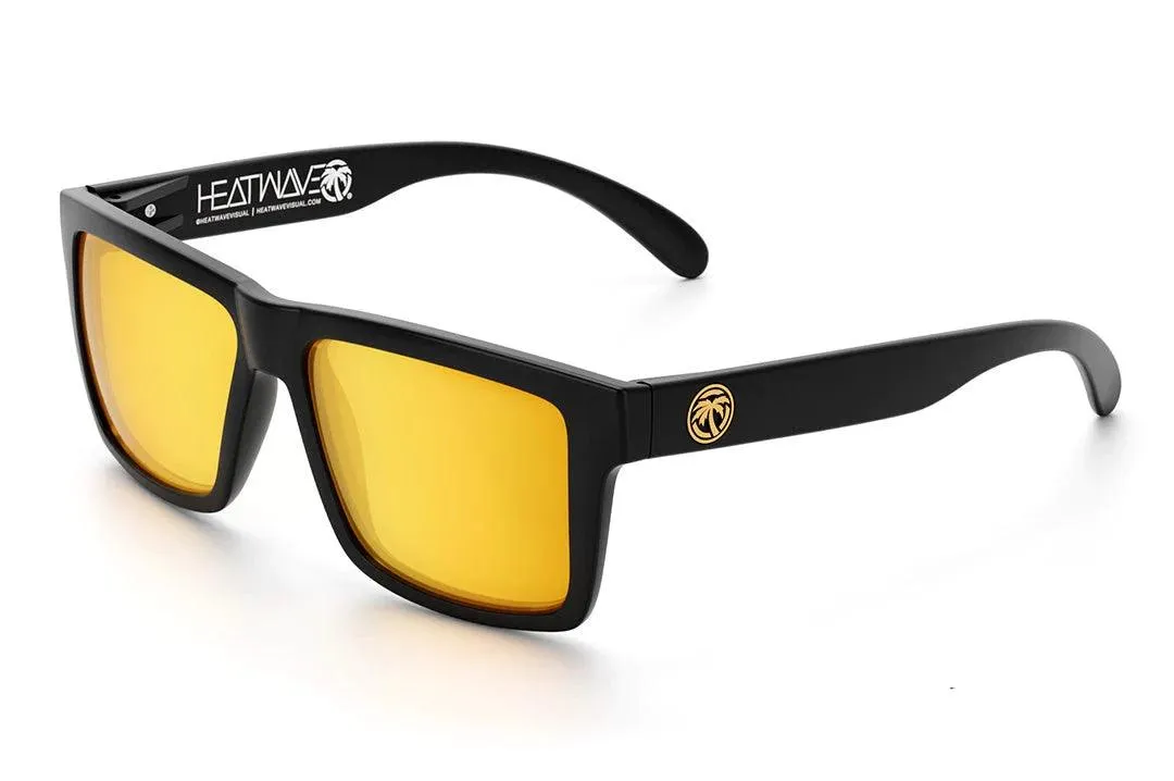 Vise Z87 Sunglasses Black Frame: Tinted Lens - Polarized Gold Rush Z87 Lens