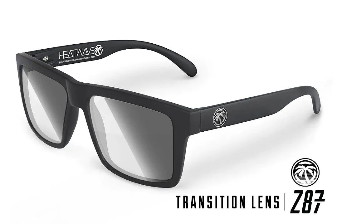 Vise Z87 Sunglasses Black Frame: Transition Z87 Lens